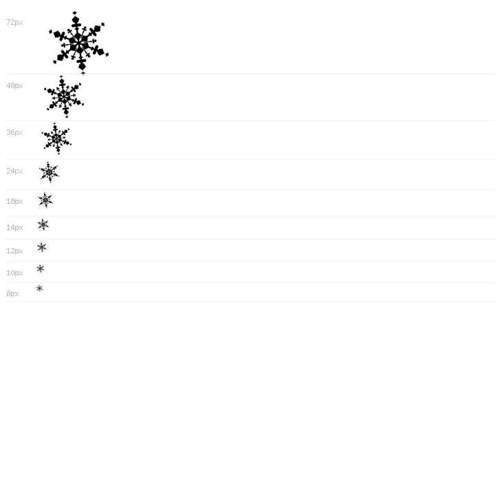 Christmas Snowflakes Waterfall