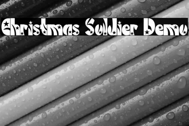 Christmas Soldier Demo Font examples