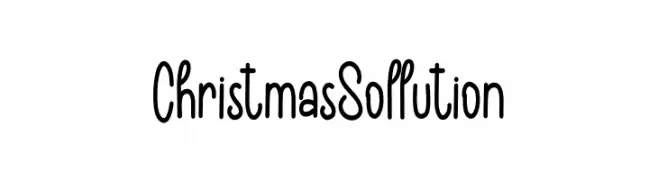 Christmas Sollution  Frei Schriftart Herunterladen