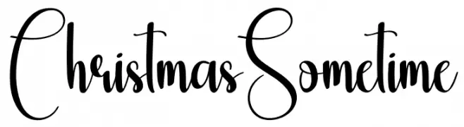 Christmas Sometime Frei Schriftart Herunterladen