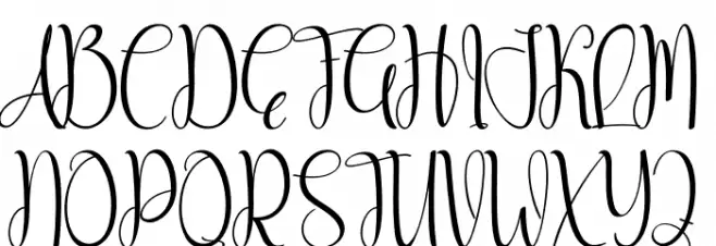 Christmas Sometime フォント 大文字