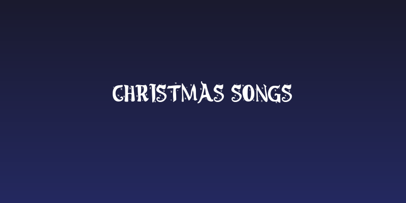Christmas Songs Social Header