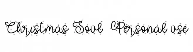 Christmas Soul - Personal use  Frei Schriftart Herunterladen