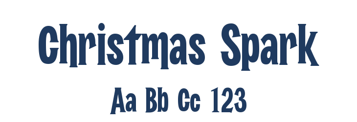 Christmas Spark Font Preview