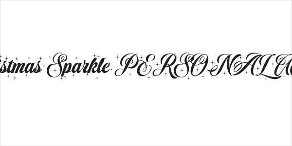 Christmas Sparkle PERSONAL USE Logo