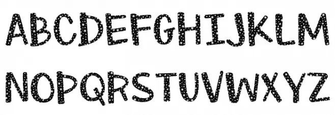 Christmas Sprouts Font UPPERCASE