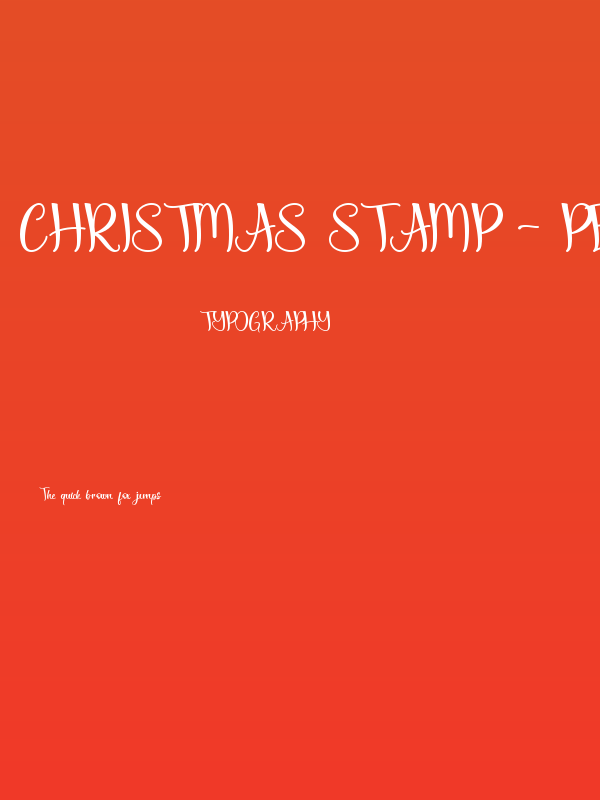 Christmas Stamp - Personal Use Poster