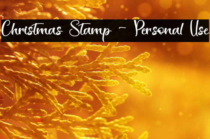 Christmas Stamp - Personal Use Example 1