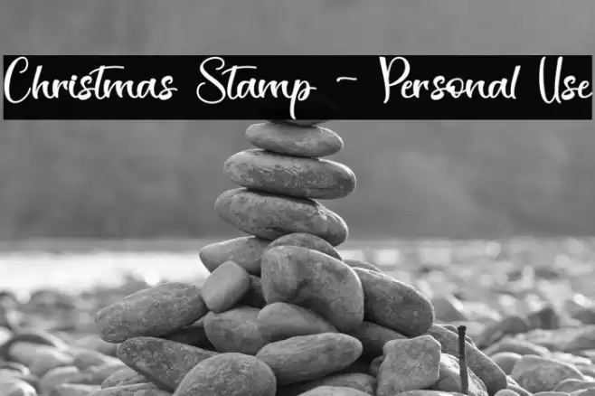 Christmas Stamp - Personal Use Font examples