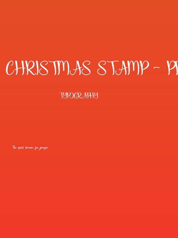 Christmas Stamp - Personal Use Poster