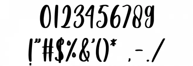 Christmas Story Font OTHER CHARS