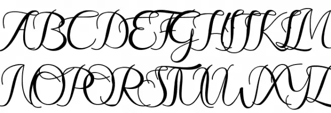 Christmas Story 字体 大写