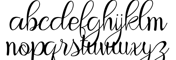 Christmas Story Font LOWERCASE