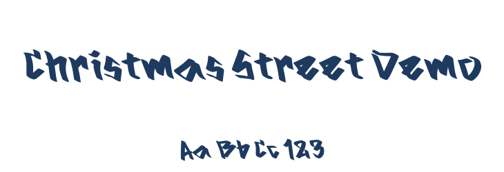 Christmas Street Demo Font Preview
