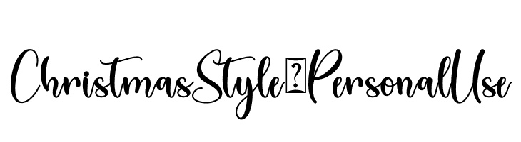 Christmas Style - Personal Use  لخطوط تنزيل