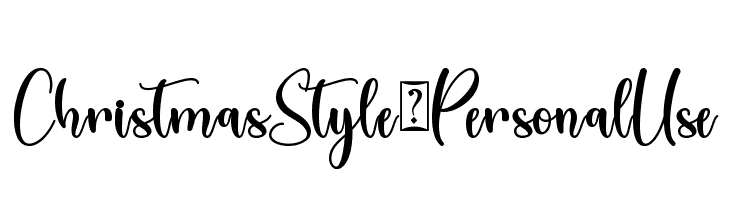 Christmas Style - Personal Use  Frei Schriftart Herunterladen