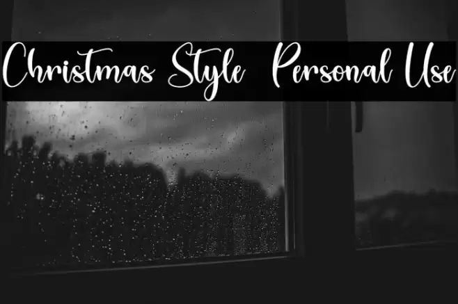 Christmas Style - Personal Use Font examples