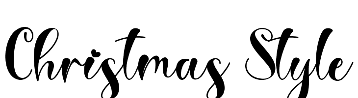 Christmas Style  Frei Schriftart Herunterladen