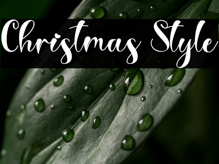Christmas Style Example 2