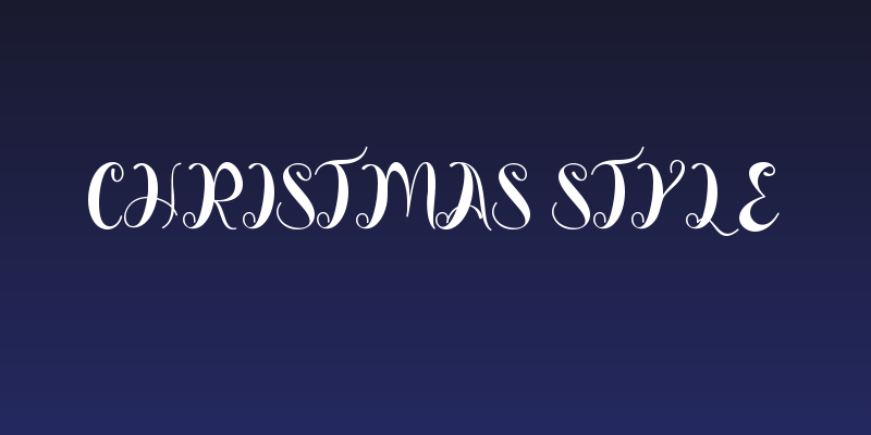 Christmas Style Social Header