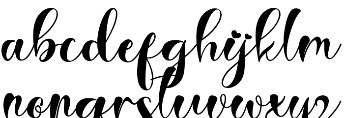 Christmas Style Font LOWERCASE
