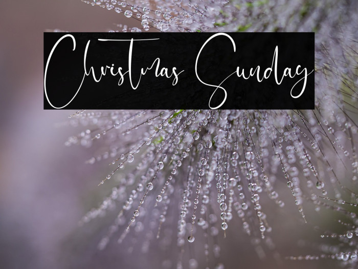 Christmas Sunday Example 1