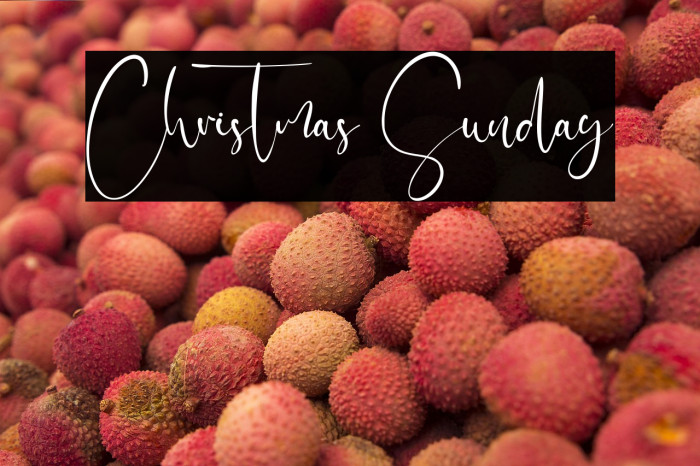 Christmas Sunday Example 3