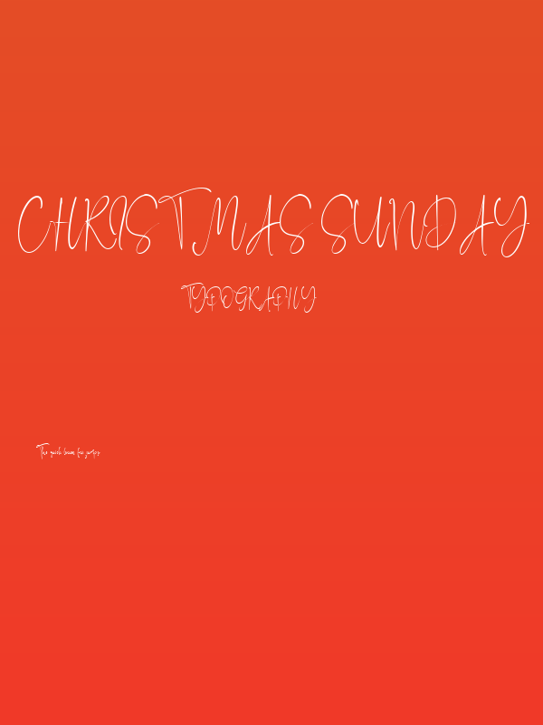 Christmas Sunday Poster