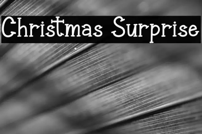 Christmas Surprise Font examples