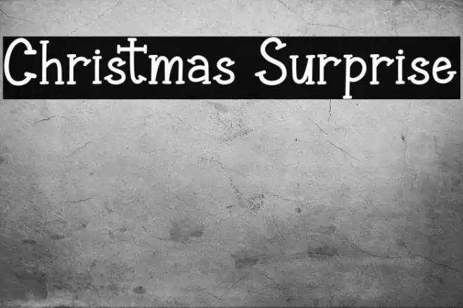 Christmas Surprise Font examples