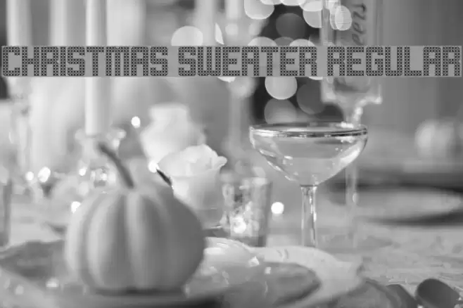 Christmas Sweater Regular Font examples