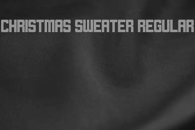Christmas Sweater Regular Font examples