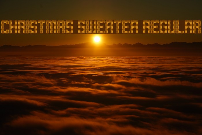 Christmas Sweater Regular Fonte examples