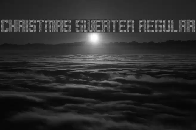 Christmas Sweater Regular Font examples