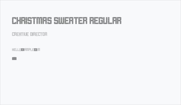 Christmas Sweater Regular Business Card