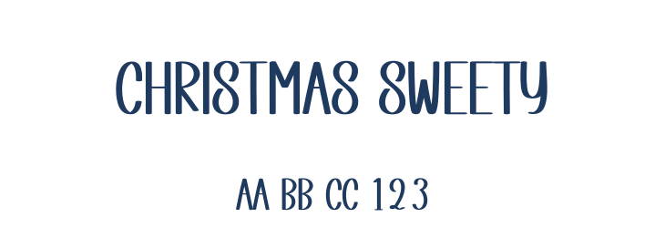Christmas Sweety Font Preview