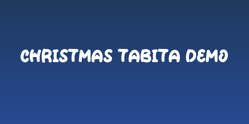 Christmas Tabita Demo Social Header