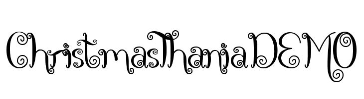 Christmas Thania DEMO  免费字体下载