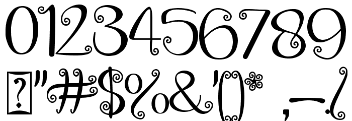 Christmas Thania DEMO Font OTHER CHARS