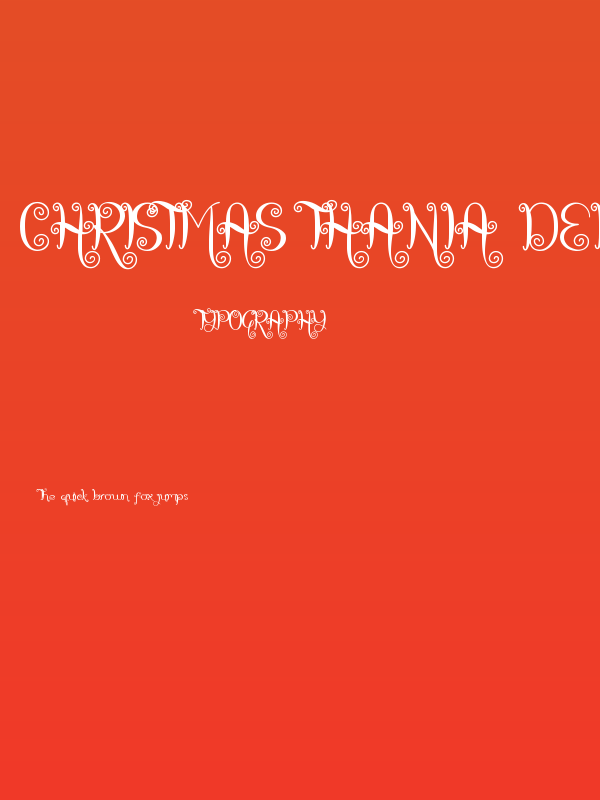 Christmas Thania DEMO Poster