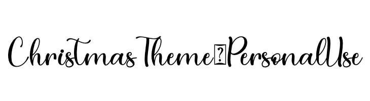 Christmas Theme - Personal Use  Frei Schriftart Herunterladen