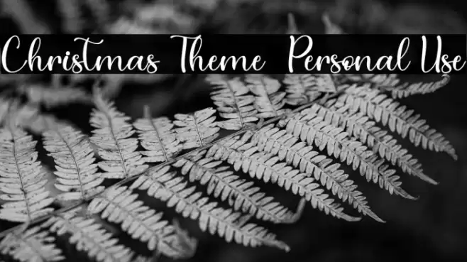 Christmas Theme - Personal Use Font examples