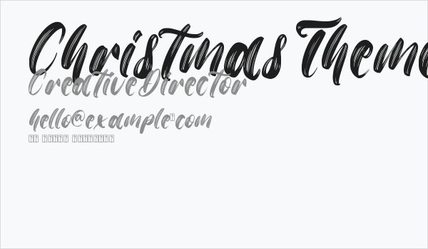 Christmas Theme Business Card