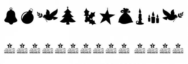 Christmas Time Star Personal Use Regular Font OTHER CHARS