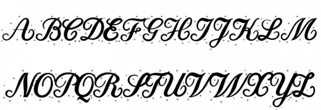 Christmas Time Star Personal Use Regular Schriftart Groß