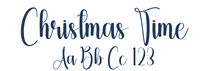 Christmas Time Font Preview