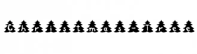 Christmas-Tree  フリーフォントのダウンロード