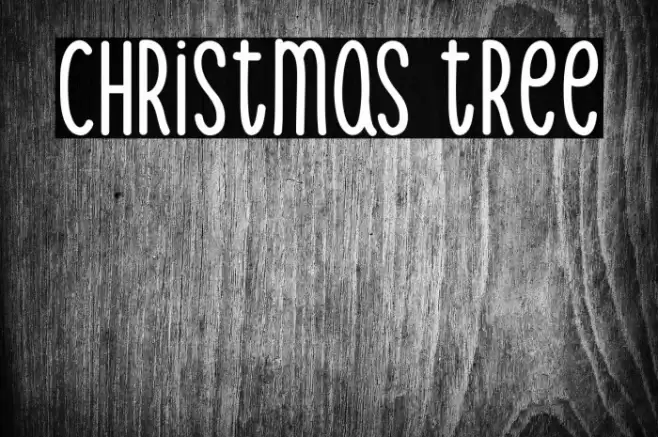 Christmas Tree Font examples