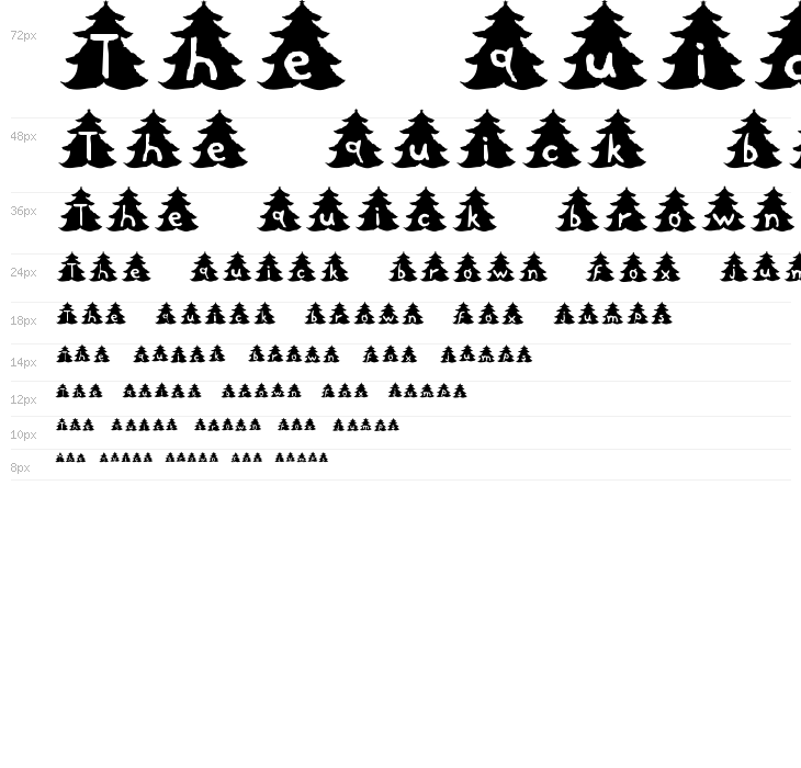 Christmas-Tree Waterfall