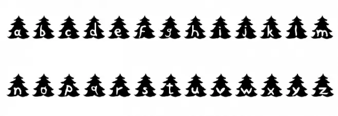 Christmas-Tree フォント 小文字